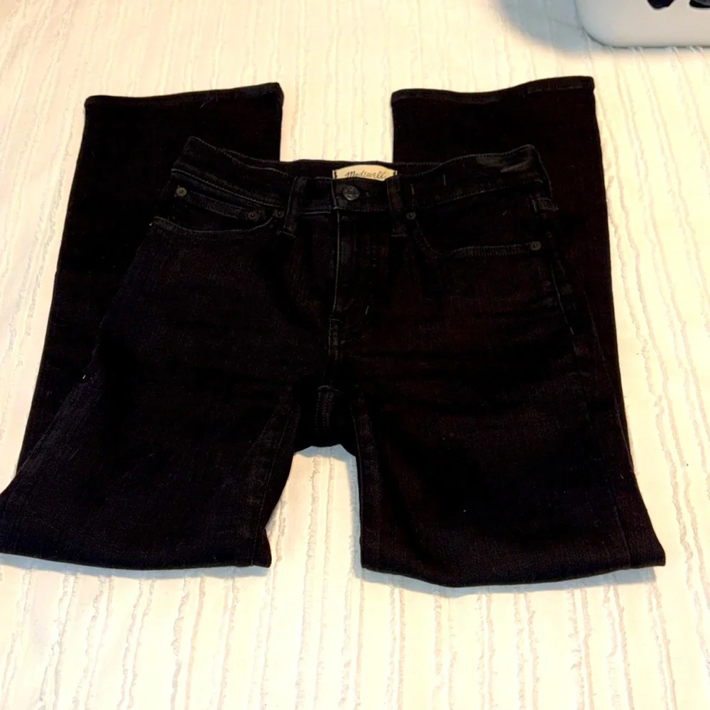 EUC Madewell Gray Kick Out Flare - size 2 (25) - Picture 2 of 10
